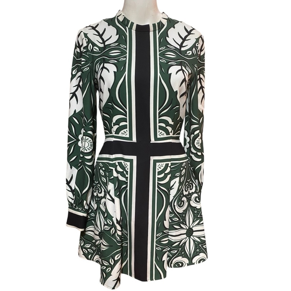 Finders Keepers Green The Way Long Sleeve Dress Size S Mini